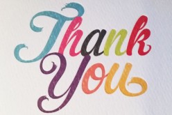 A ‘Thank You’ card from author Vivian French