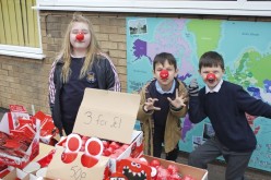 Comic Relief: Children sell goodies to parents