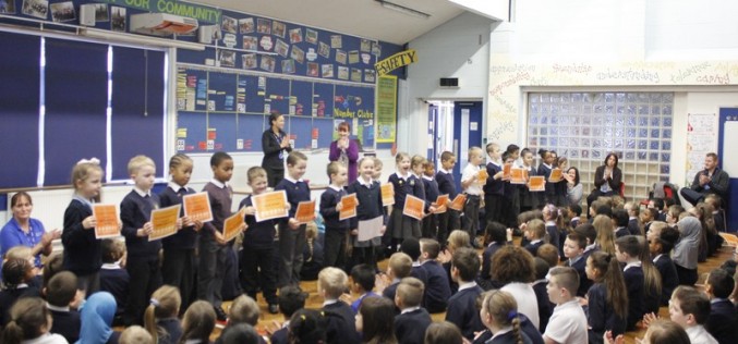 Photos of the Attendance Awards Assembly