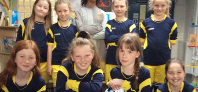 Girls take part in summer league 7-a-side