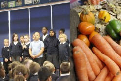 Photos of Year 5 Harvest Festival Assembly