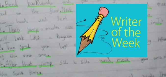 This week’s ‘Writer of the Week’ – Niah Yr 2