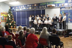 Grandparents enjoy Christmas dinner and school choir