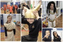 Photos of Year 3 & 4 ‘History Man’ workshops